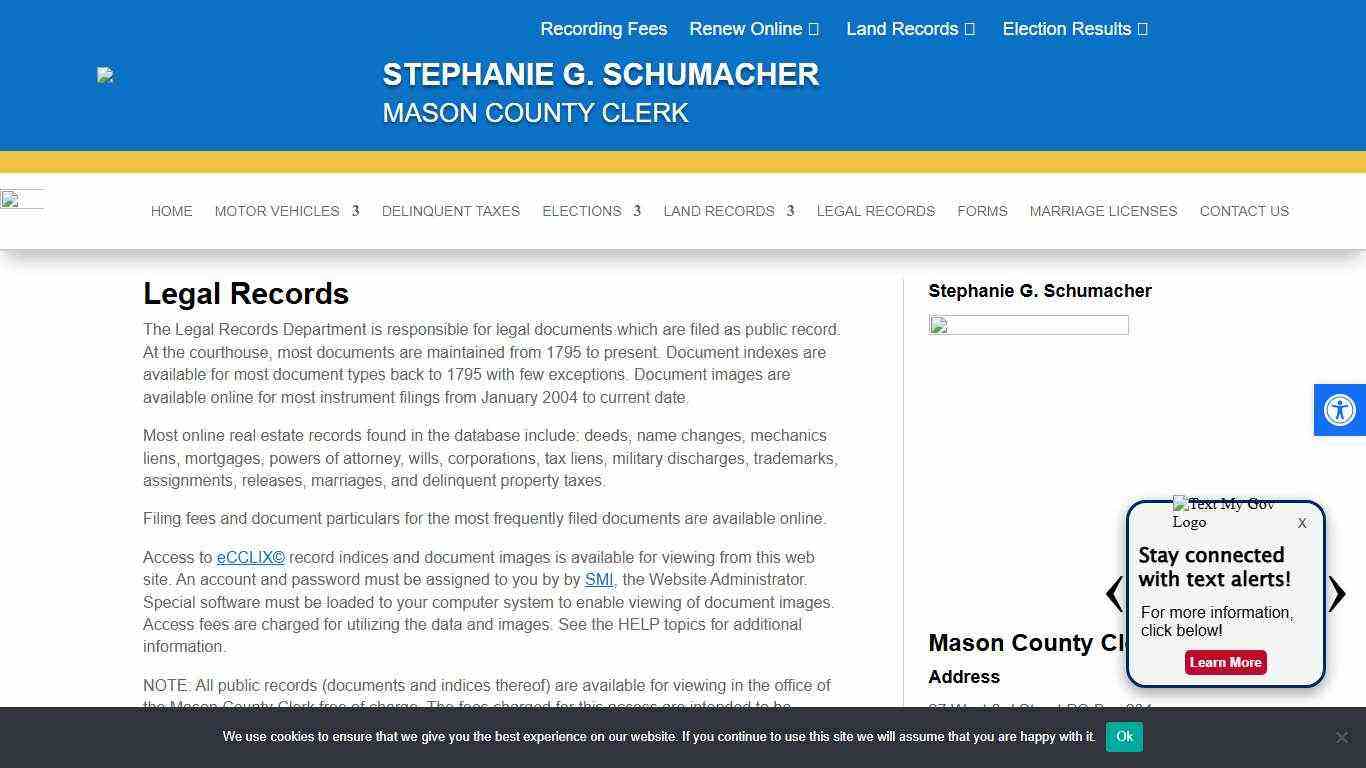 Legal Records - Mason County Kentucky County Clerk